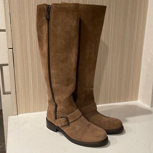 Bottega Veneta brown suede boots